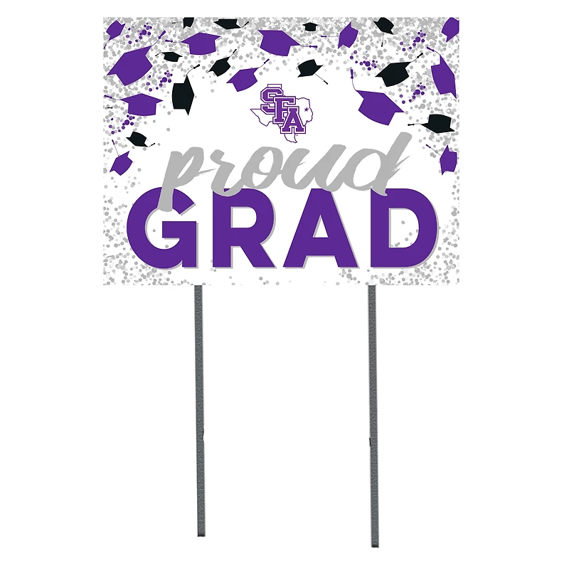 Stephen F Austin Lumberjacks  18" x 24" Proud Grad Yard Sign