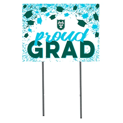 Tulane Green Wave  18" x 24" Proud Grad Yard Sign