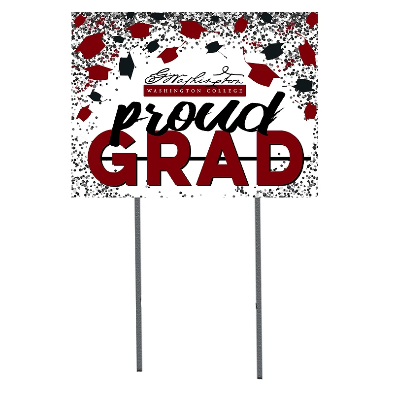 Washington College Shoremen  18" x 24" Proud Grad Yard Sign