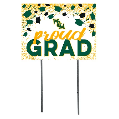William & Mary Tribe  18" x 24" Proud Grad Yard Sign