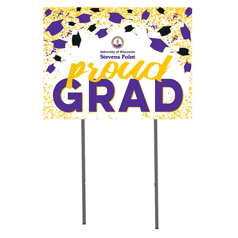 Wisconsin-Stevens Point Pointers  18" x 24" Proud Grad Yard Sign
