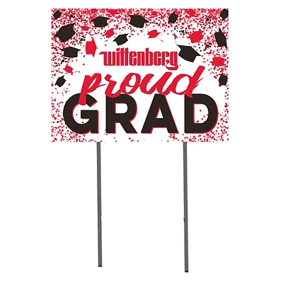 Wittenberg University Tigers  18" x 24" Proud Grad Yard Sign