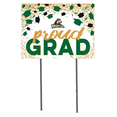 Wright State Raiders  18" x 24" Proud Grad Yard Sign