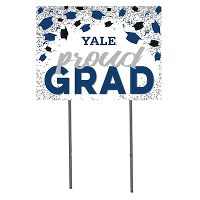 Yale Bulldogs  18" x 24" Proud Grad Yard Sign