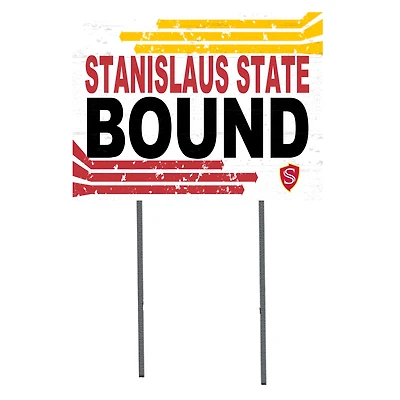 Cal State Stanislaus Warriors 18'' x 24'' Bound Yard Sign