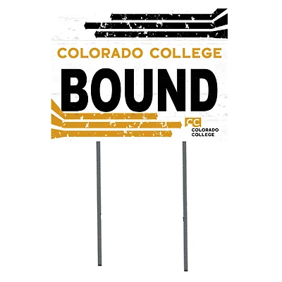 Colorado College Tigers 18'' x 24'' Bound Yard Sign