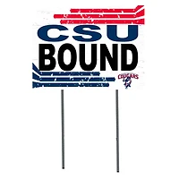 White Columbus State Cougars 18" x 24" Bound Yard Sign
