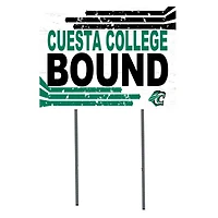 White Cuesta College Cougars 18" x 24" Bound Yard Sign