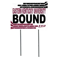 White Eastern Kentucky Colonels 18" x 24" Bound Yard Sign