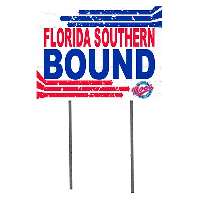 White Florida Southern Mocs 18" x 24" Bound Yard Sign