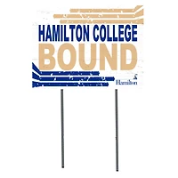 White Hamilton Continentals 18" x 24" Bound Yard Sign