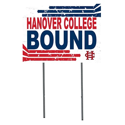 White Hanover Panthers 18" x 24" Bound Yard Sign