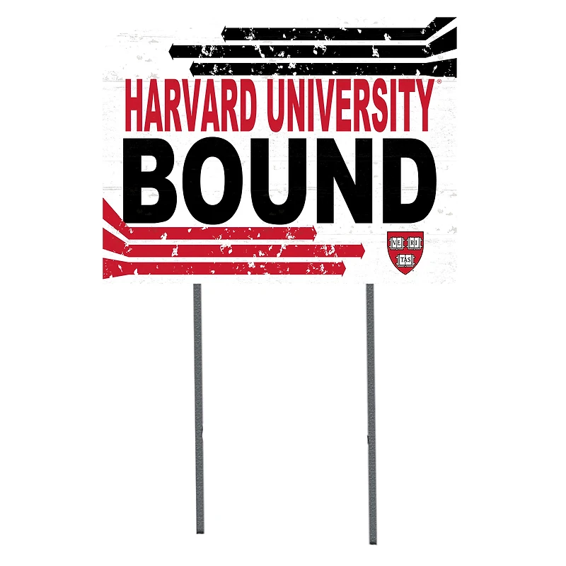 White Harvard Crimson 18" x 24" Bound Yard Sign