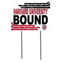White Harvard Crimson 18" x 24" Bound Yard Sign