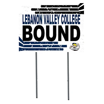 White Lebanon Valley College Dutchmen 18" x 24" Bound Yard Sign