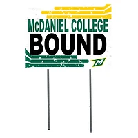 White McDaniel Green Terror 18" x 24" Bound Yard Sign