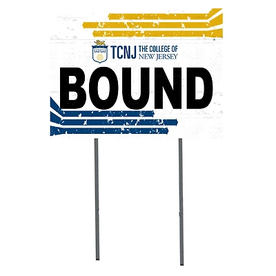 White College of New Jersey Lions 18" x 24" Bound Yard Sign