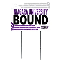 White Niagara Purple Eagles 18" x 24" Bound Yard Sign