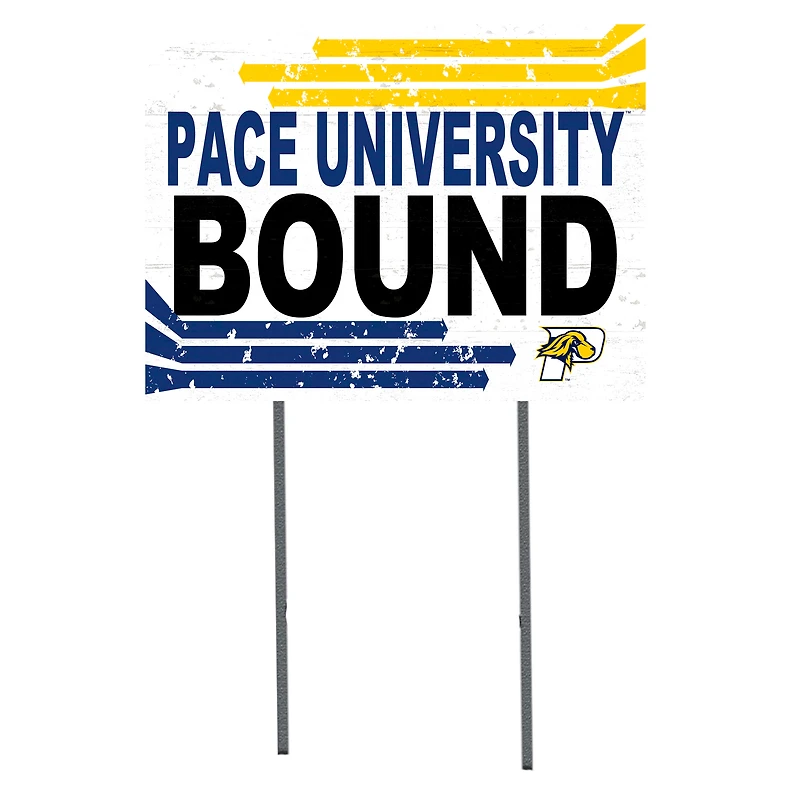 White Pace University Setters 18" x 24" Bound Yard Sign