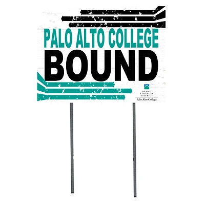 White PAC Palominos 18" x 24" Bound Yard Sign