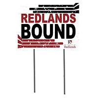 White University of Redlands Bulldogs 18" x 24" Bound Yard Sign
