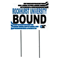 White Rockhurst Hawks 18" x 24" Bound Yard Sign