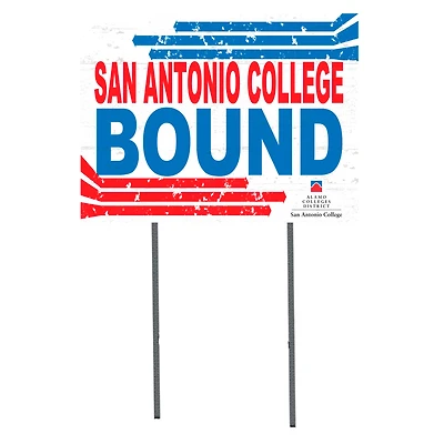 White SAC Armadillos 18" x 24" Bound Yard Sign