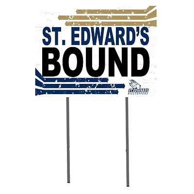White St. Edwards Hilltoppers 18" x 24" Bound Yard Sign