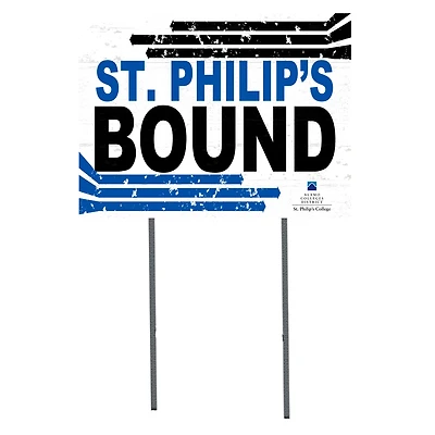 White SPC Tigers 18" x 24" Bound Yard Sign