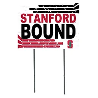 White Stanford Cardinal 18" x 24" Bound Yard Sign