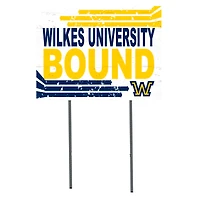 White Wilkes Colonels 18" x 24" Bound Yard Sign
