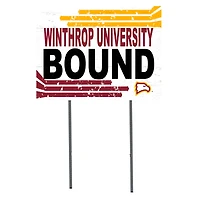 White Winthrop Eagles 18" x 24" Bound Yard Sign