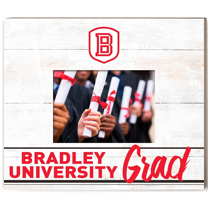 Bradley Braves  13.5" x 11.5" Grad Frame