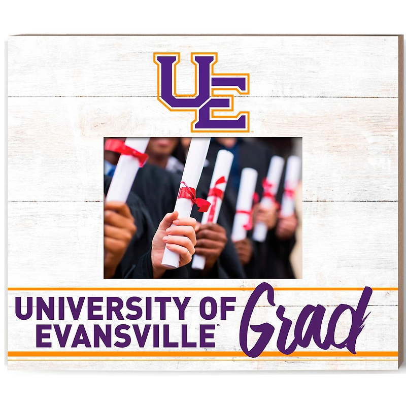 Evansville Purple Aces 13.5" x 11.5" Grad Frame