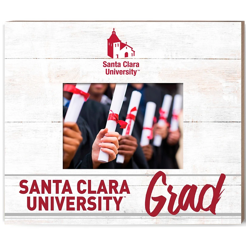 Santa Clara Broncos  13.5" x 11.5" Grad Frame