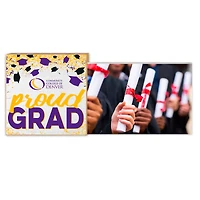White CCD CityHawks 5" x 10.5" Proud Grad Floating Frame