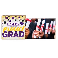 White Louisiana State Shreveport Pilots 5" x 10.5" Proud Grad Floating Frame