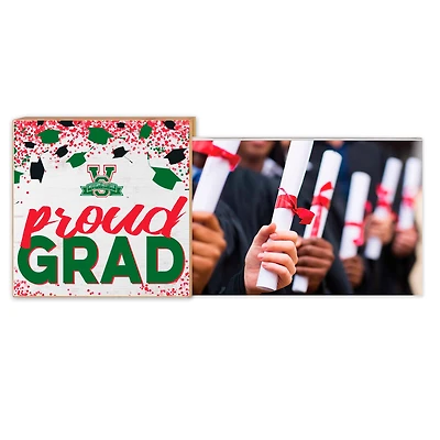 White Miss Valley St Univ Delta Devils 5" x 10.5" Proud Grad Floating Frame
