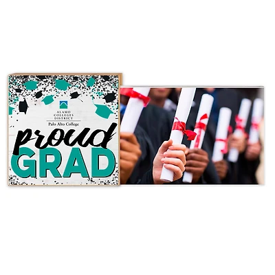 White PAC Palominos 5" x 10.5" Proud Grad Floating Frame