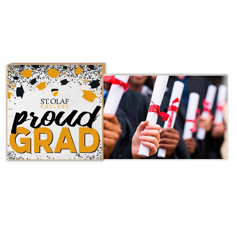White St. Olaf Oles 5" x 10.5" Proud Grad Floating Frame