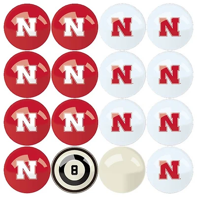Imperial Nebraska Huskers Billiard Ball Set with Numbers
