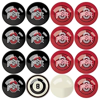 Imperial Ohio State Buckeyes Billiard Ball Set with Numbers