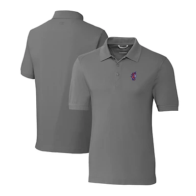 Men's Cutter & Buck  Gray Florida Gators Swinging Gator Big & Tall Advantage Tri-Blend Pique Polo