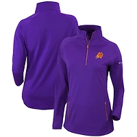 Women's Columbia  Purple Phoenix Suns  Omni-Wick Outward Nine Quarter-Zip Pullover Top