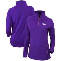 Women's Columbia  Purple Sacramento Kings  Omni-Wick Outward Nine Quarter-Zip Pullover Top