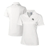 Women's Cutter & Buck  White Miami Dolphins Helmet Logo CB DryTec Genre Textured Solid Polo