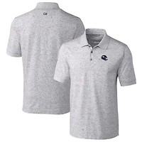 Men's Cutter & Buck  Gray Minnesota Vikings Helmet Advantage Space Dye Tri-Blend Polo