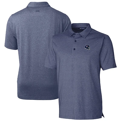 Men's Cutter & Buck  Heather Navy Houston Texans Helmet Forge Stretch Polo