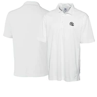 Men's Cutter & Buck  White Miami Dolphins Helmet DryTec Genre Textured Solid Polo