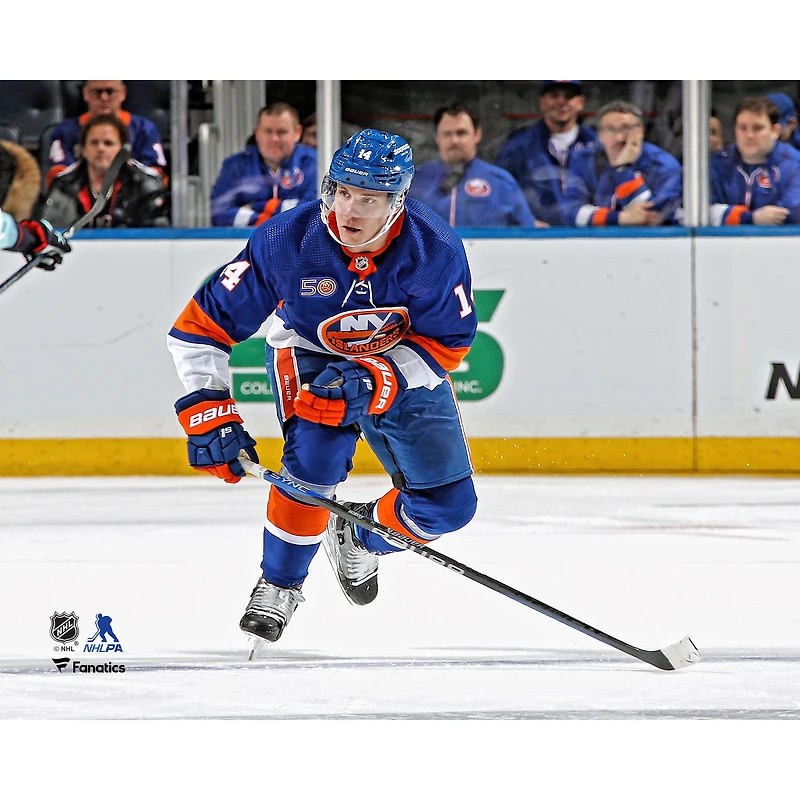 Bo Horvat New York Islanders Unsigned Blue Skating Photograph